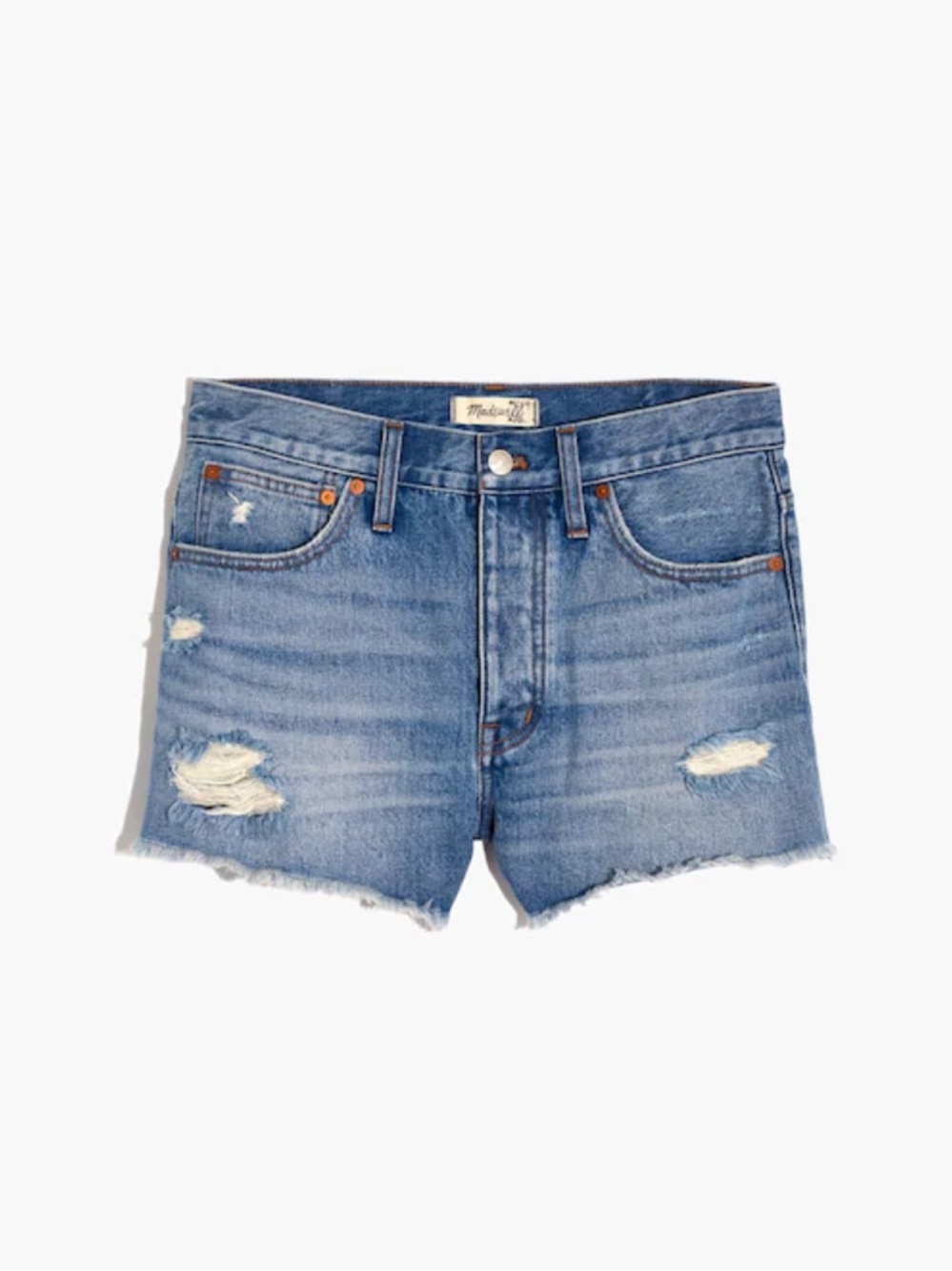Madewell Relaxed Denim Shorts in Homecrest Wash